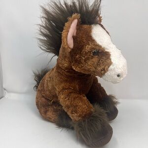 Build A Bear Brown Clydesdale Horse Plush Stuffed Animal Retire Large 15”